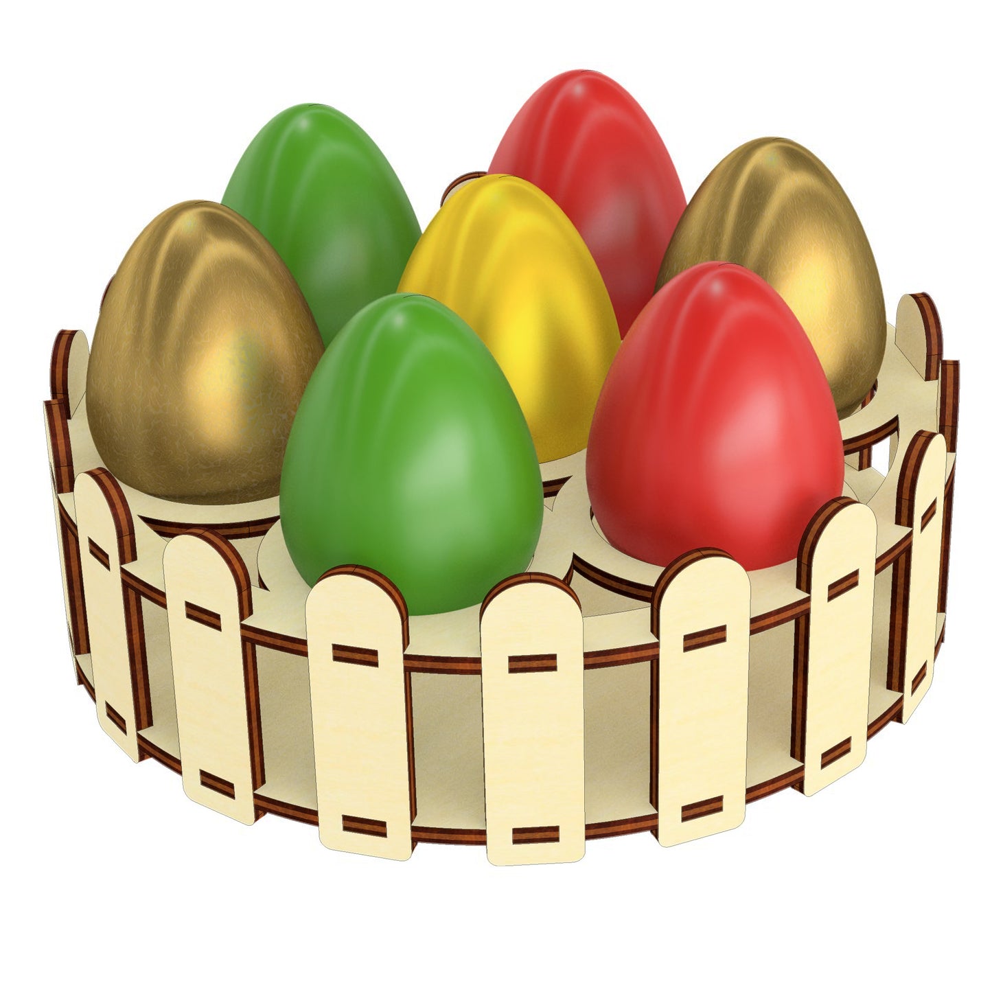 Set of egg holders