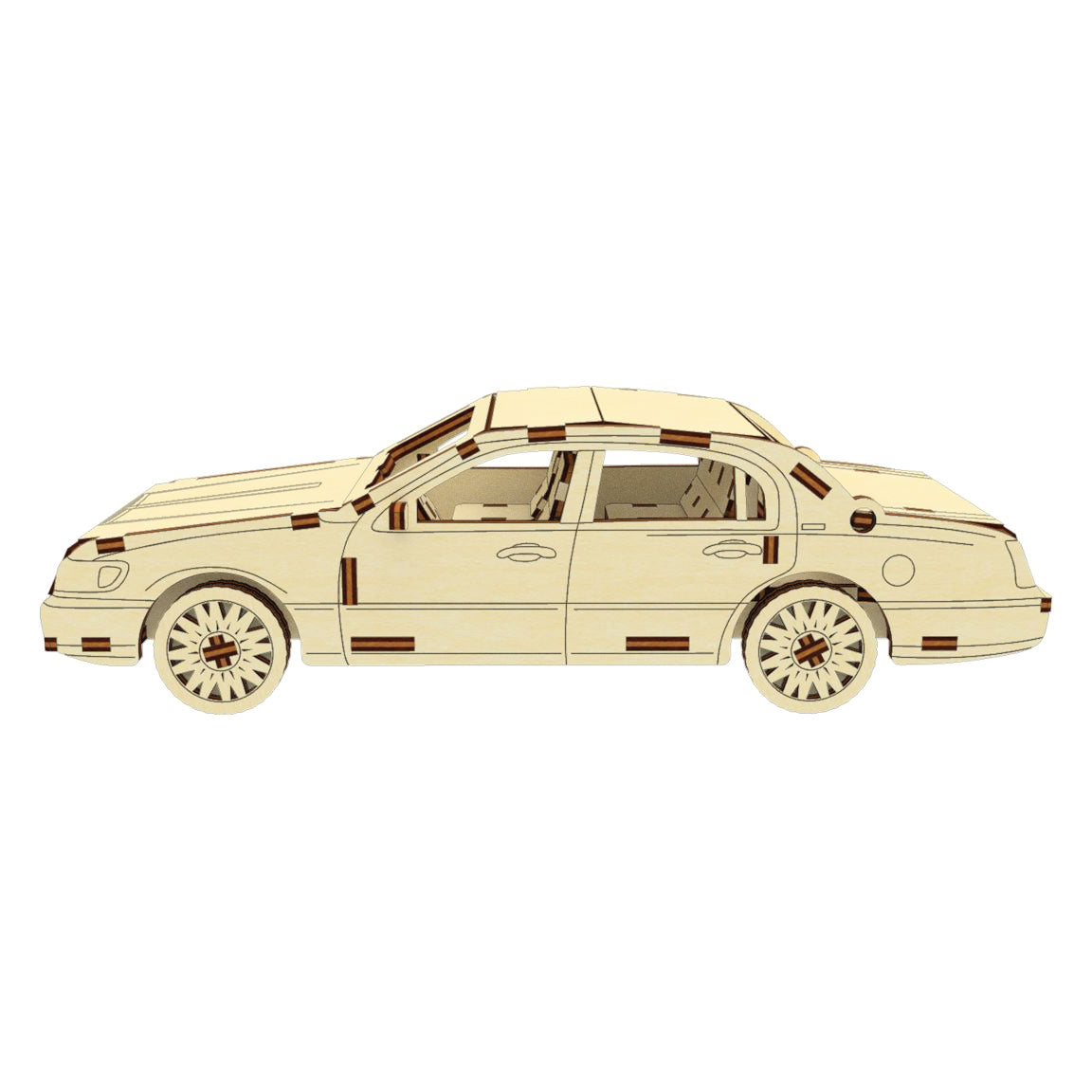 Plywood car