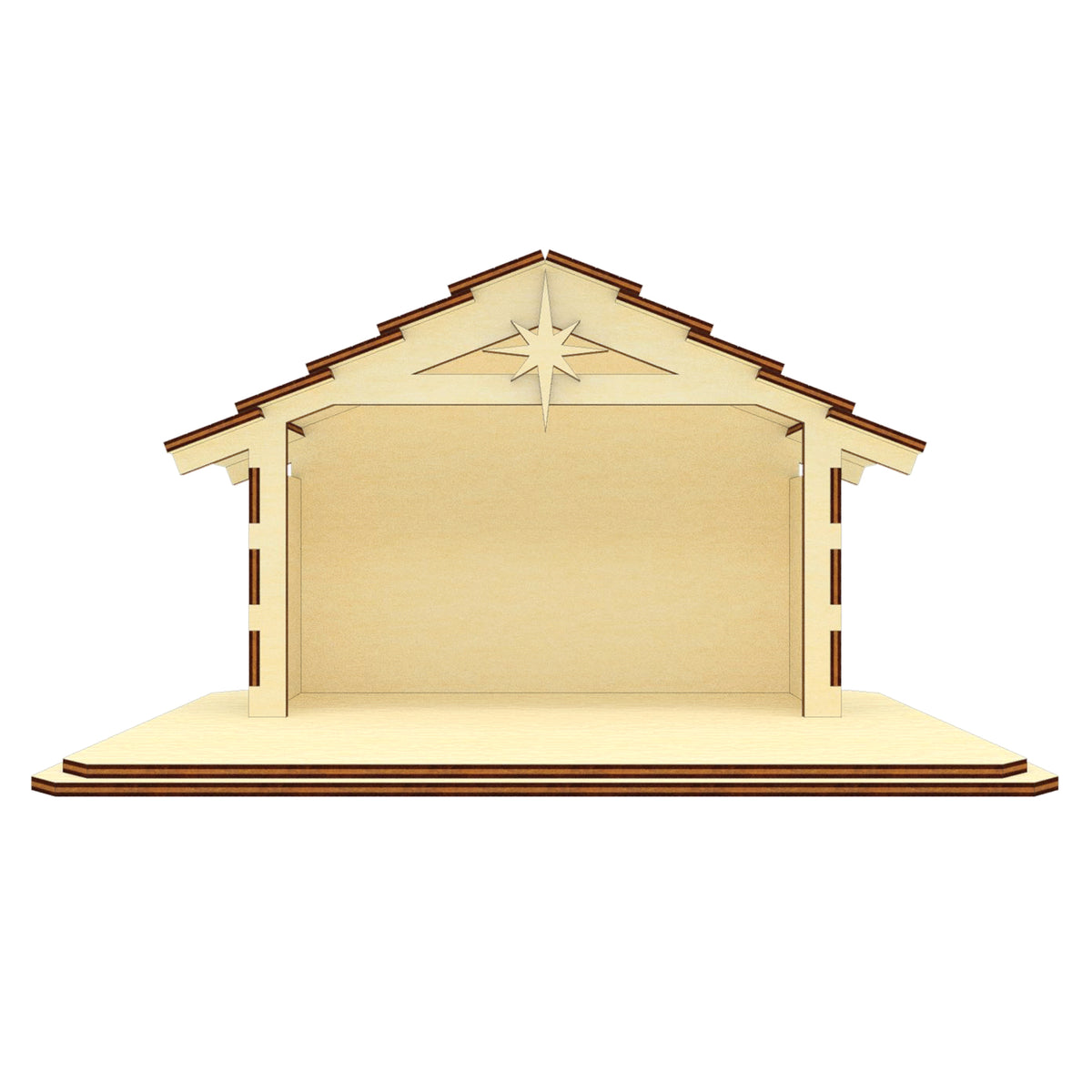 Nativity Barn 2 Vector Painter