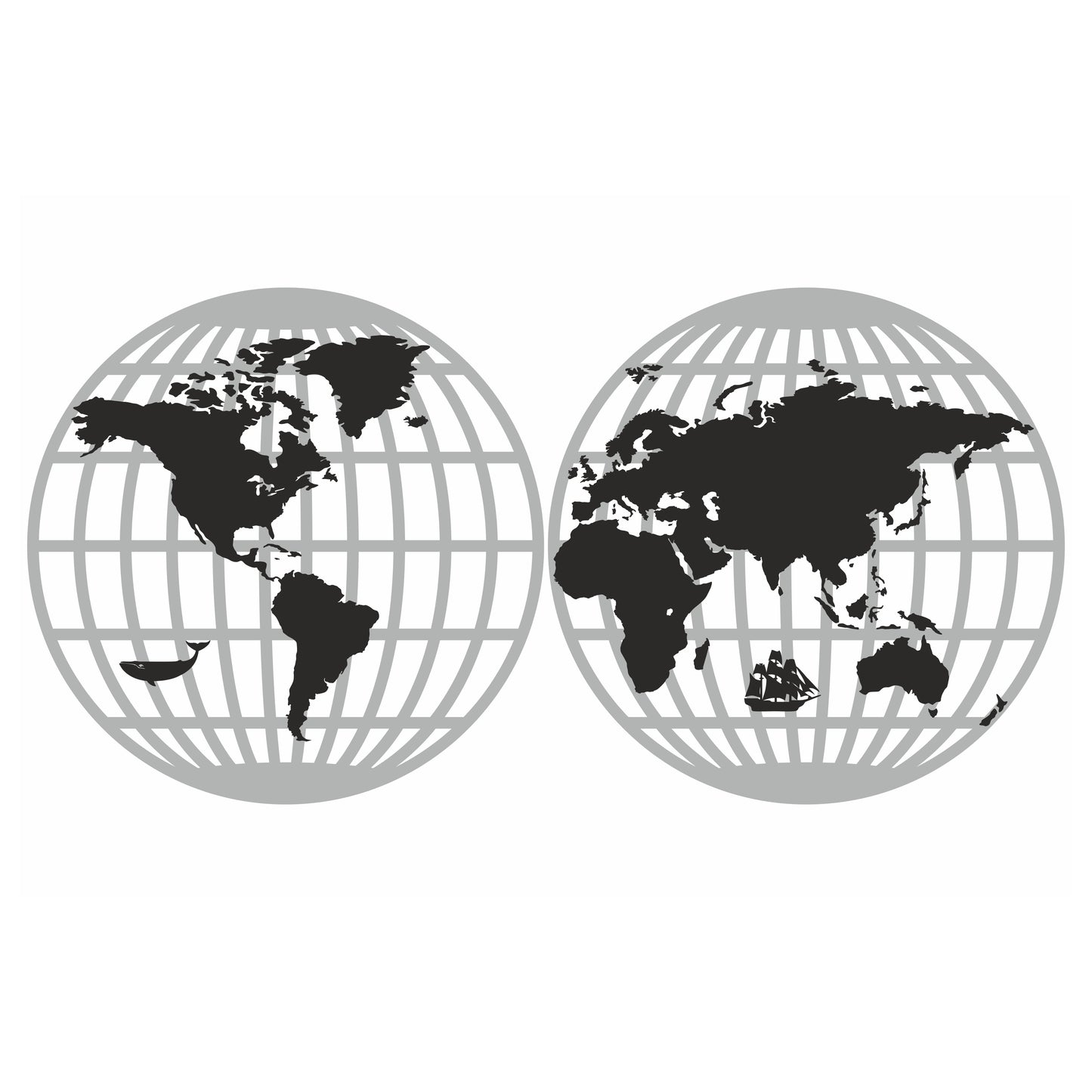 Round World Map