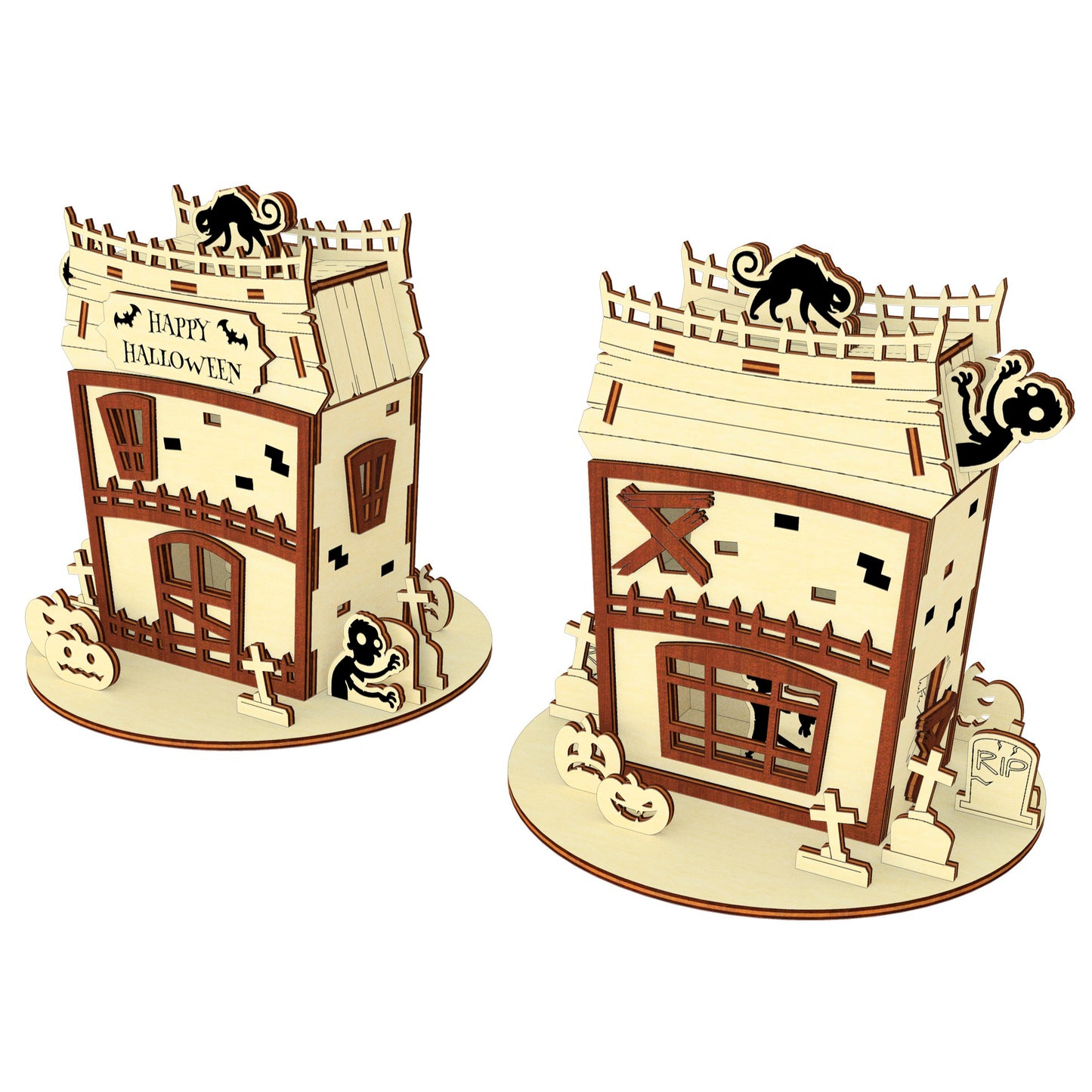 La casa zombi - Archivo de corte láser SVG y DXF