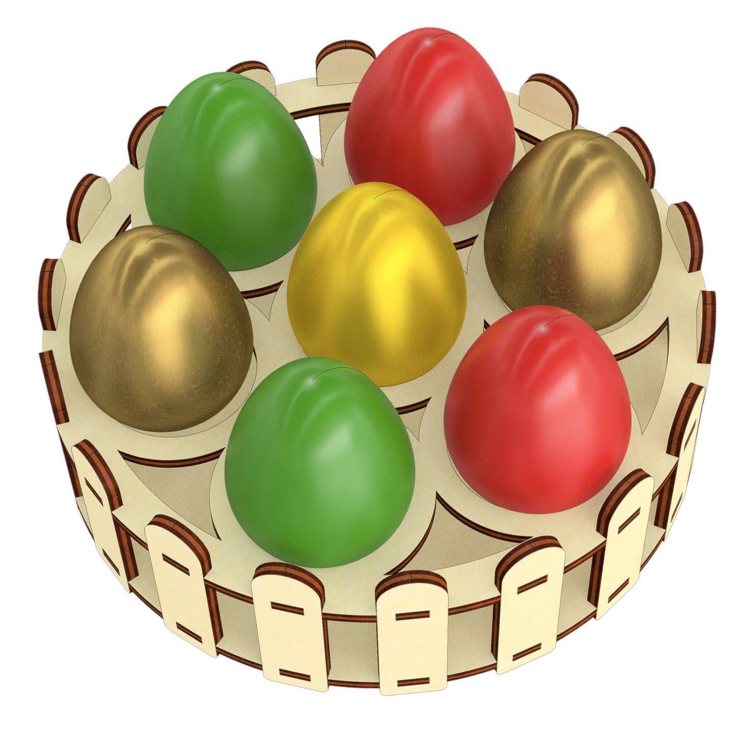 Set of egg holders