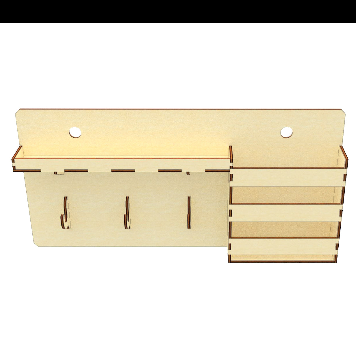 Shelf with drawer