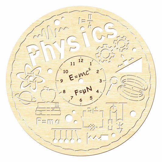 Clock face "Physics"