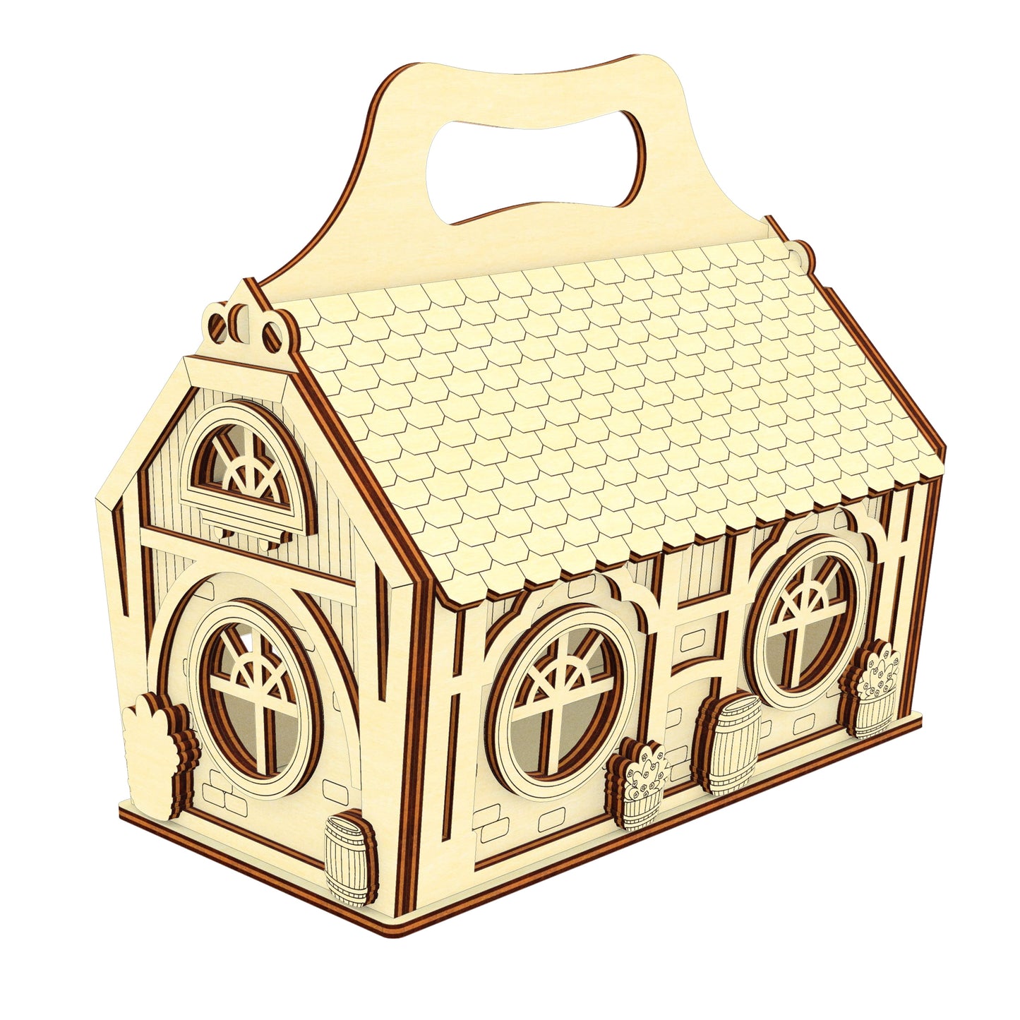 "House" Box for sweets, Easter candy box