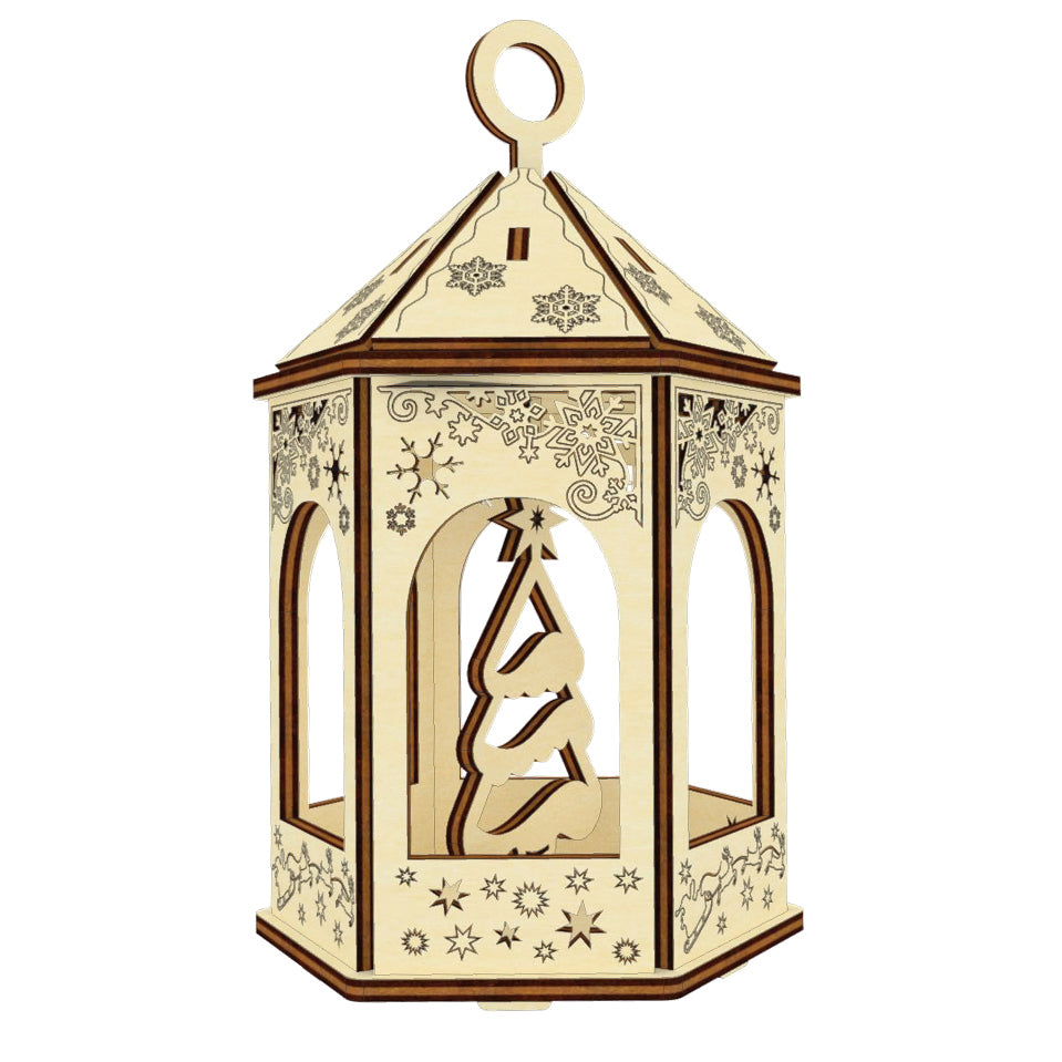 Cenador navideño - Archivo de corte láser SVG y DXF