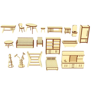 Dollhouse furniture set