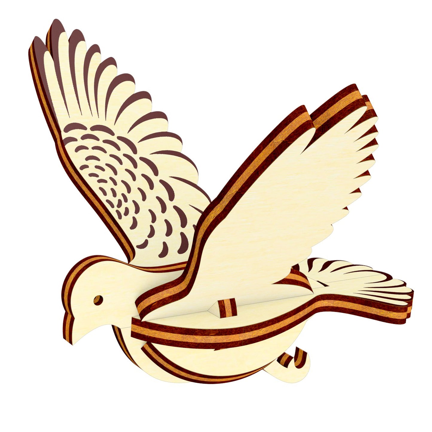 Bird Ornaments - Dove, Robin, Swallow, Blue Jay, and Hummingbird