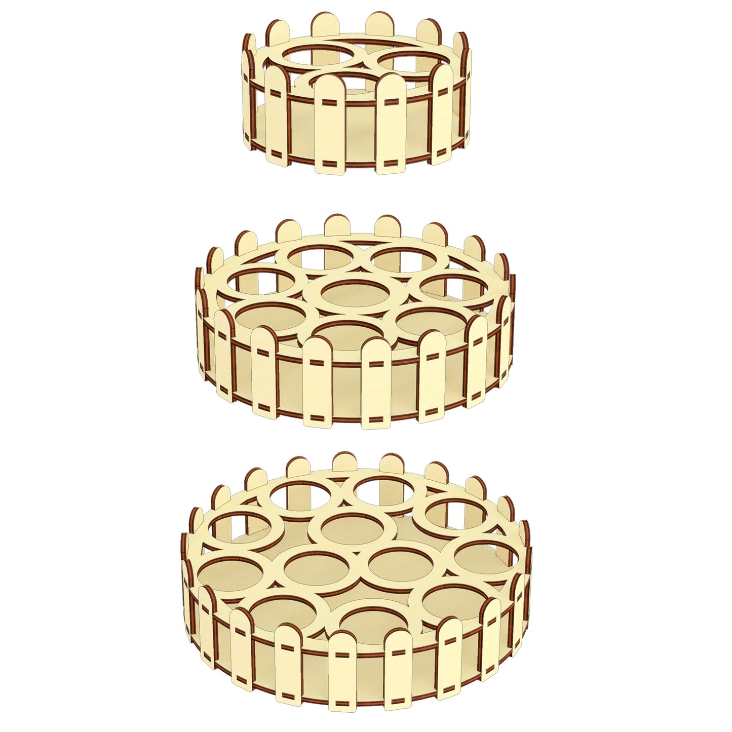 Set of egg holders