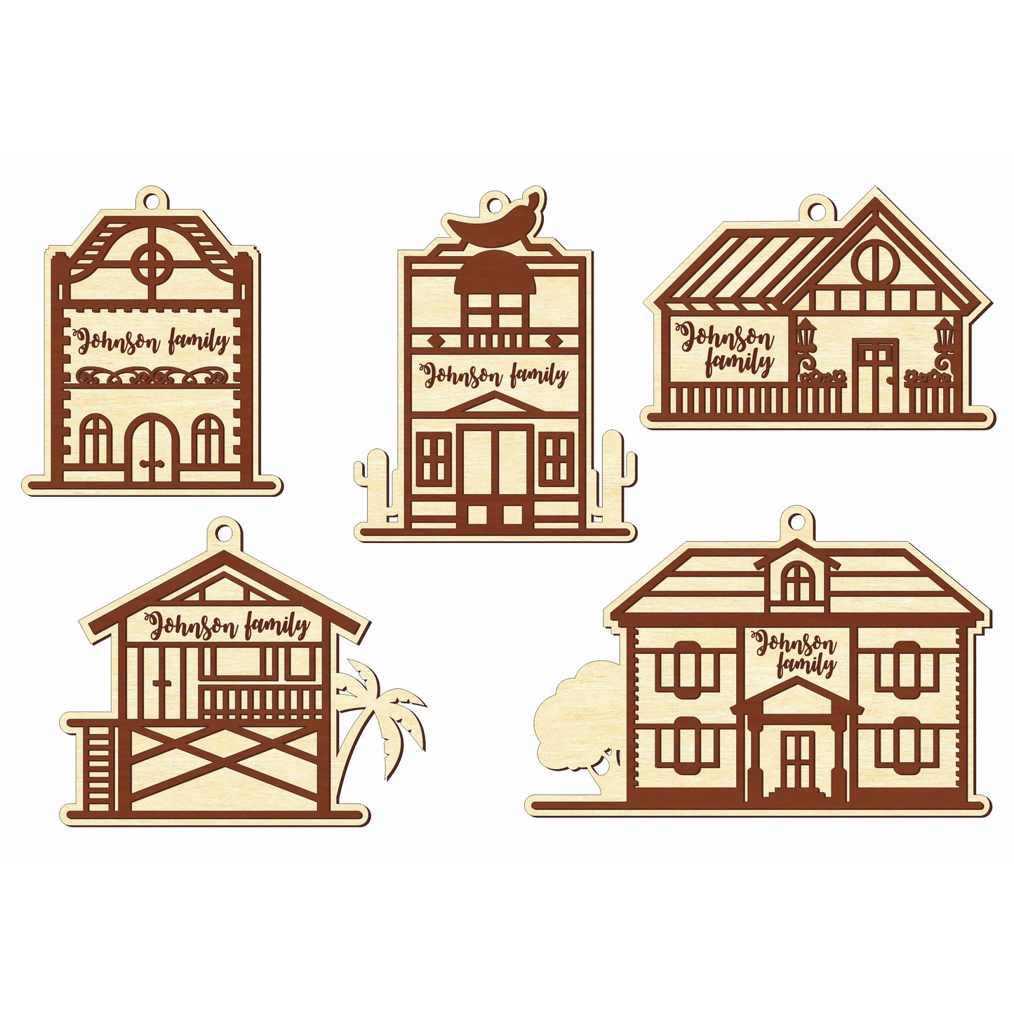 Family House Ornaments