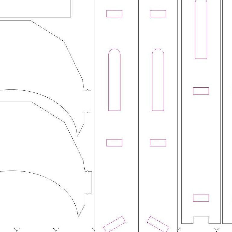 Torre de Dados Redonda "Castillo" - Archivo de Corte Láser SVG y DXF