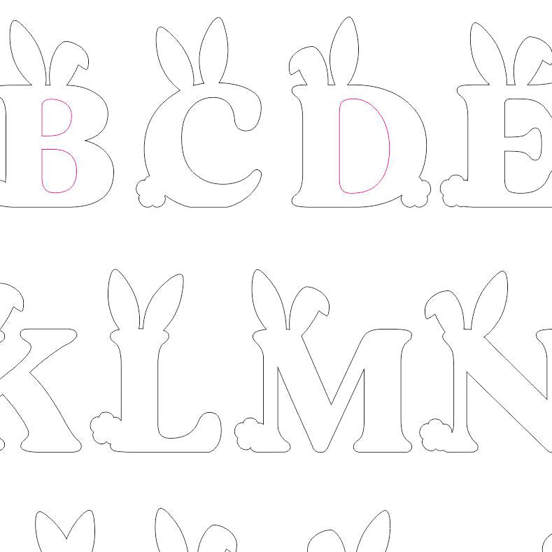 Alfabeto de Pascua - Archivo de corte láser SVG y DXF