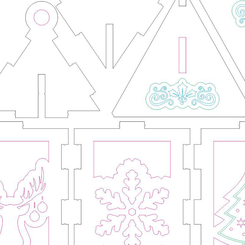 Christmas Lamp Ornament