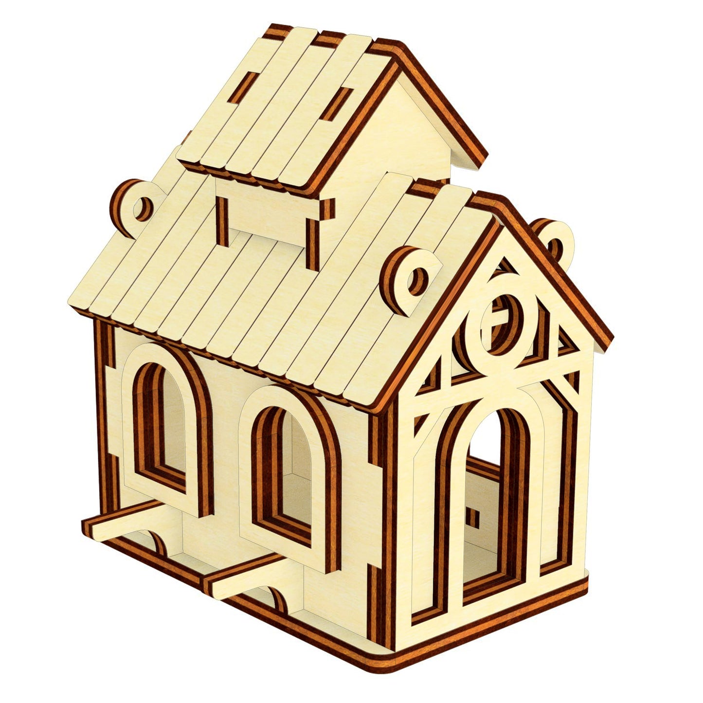 Birdhouses 10 ornaments