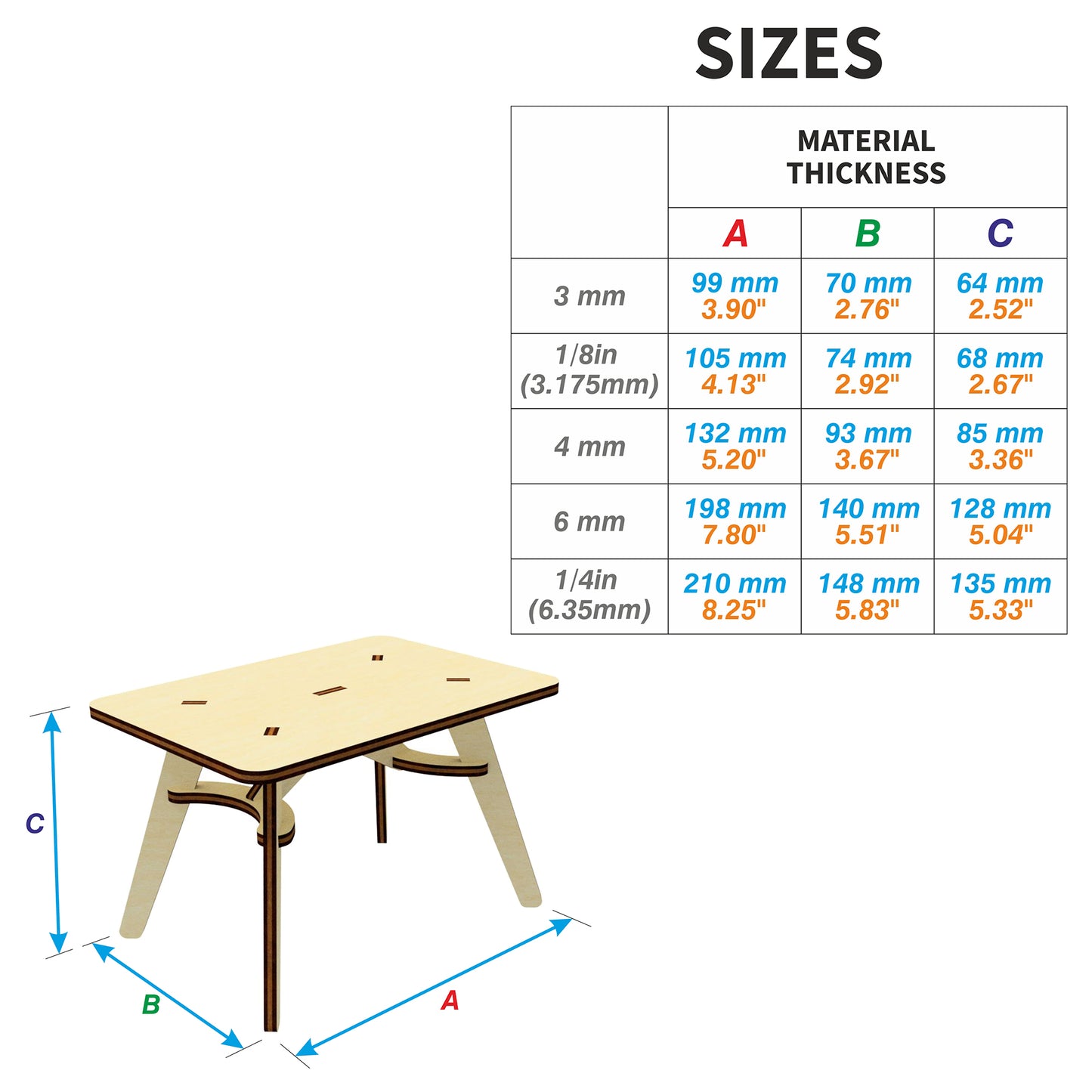 Table and chairs