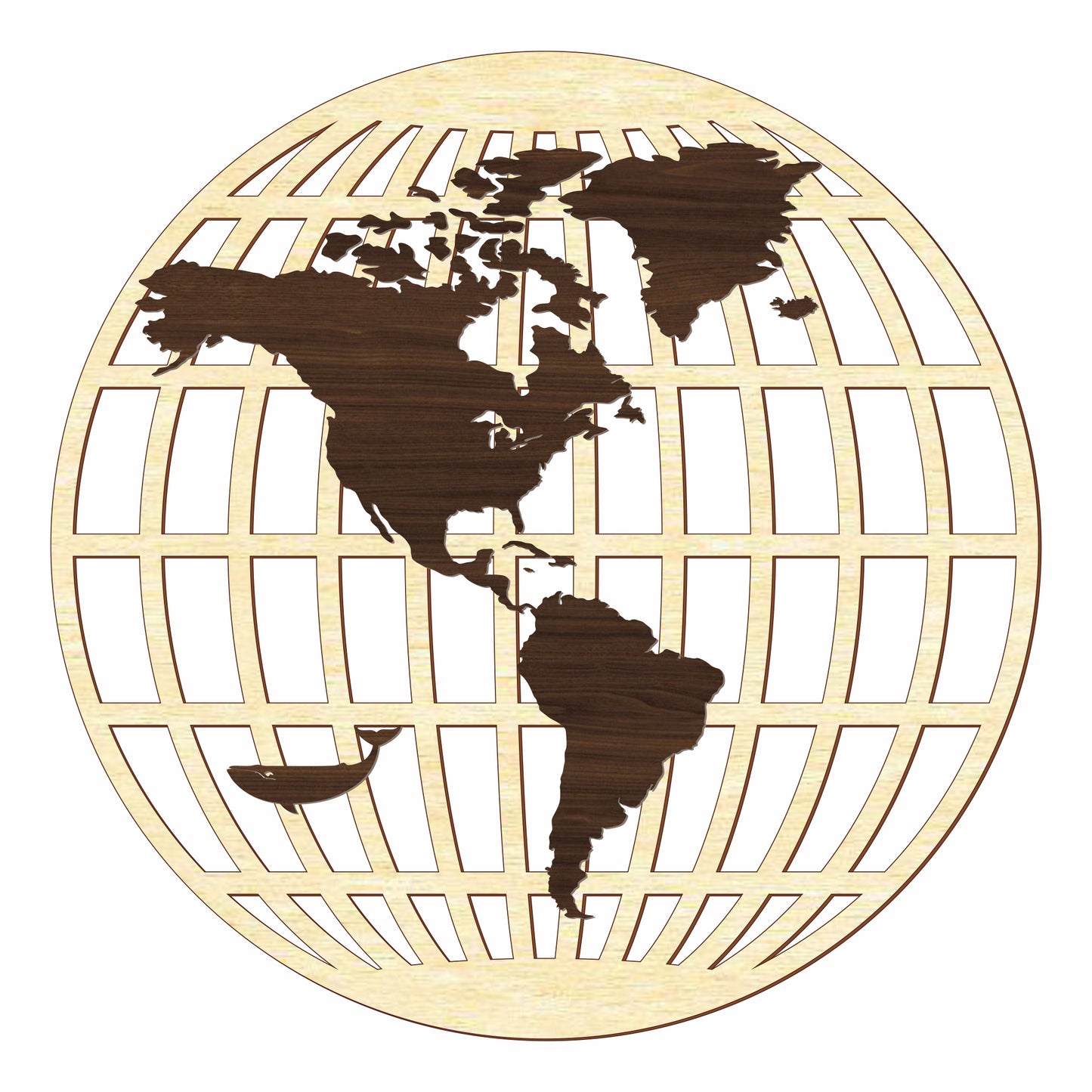 Round World Map
