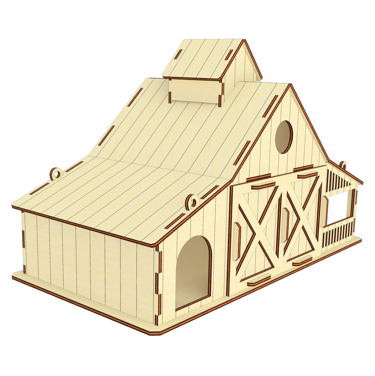 Barn Bird Feeder - Laser Cut File SVG & DXF