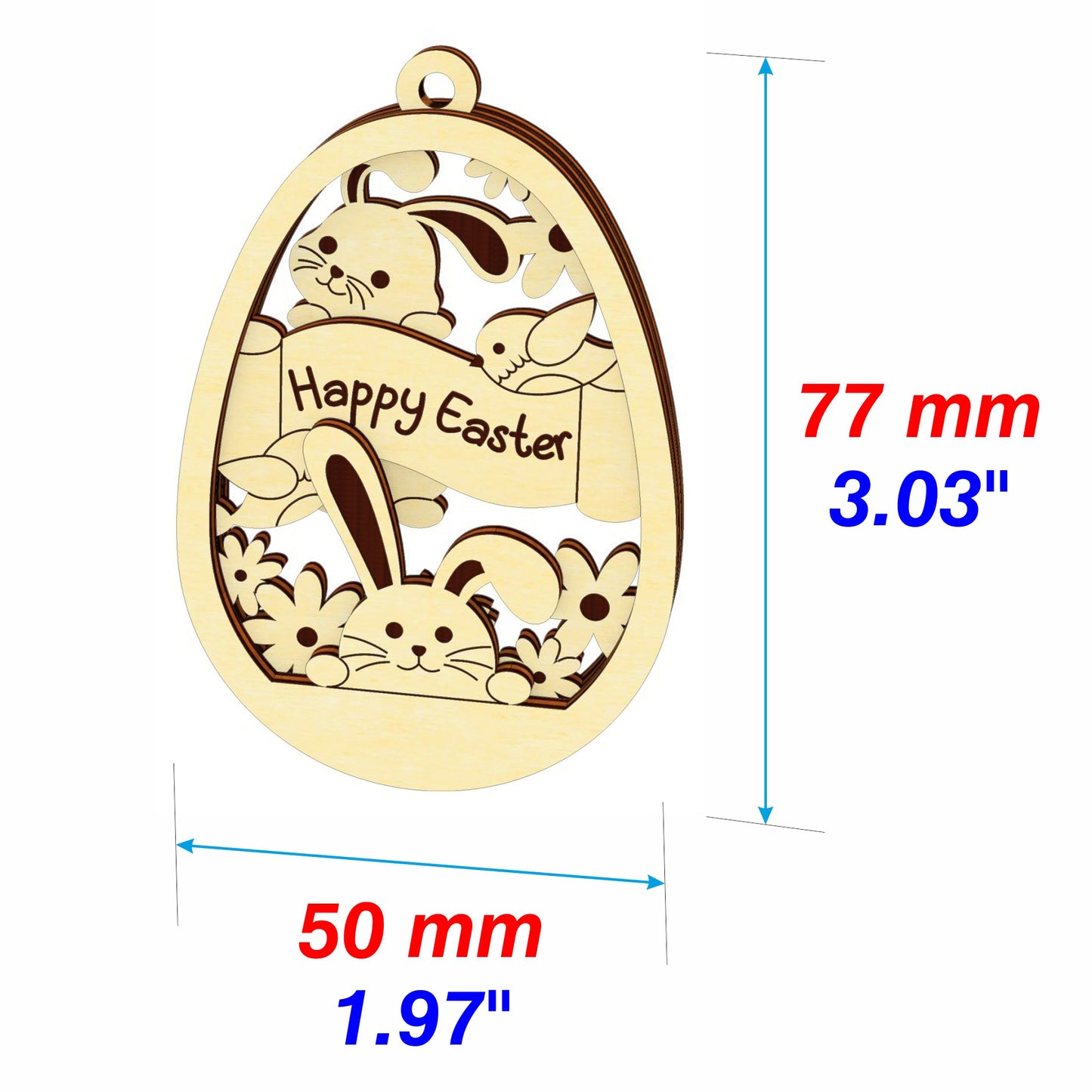 Easter layered ornaments