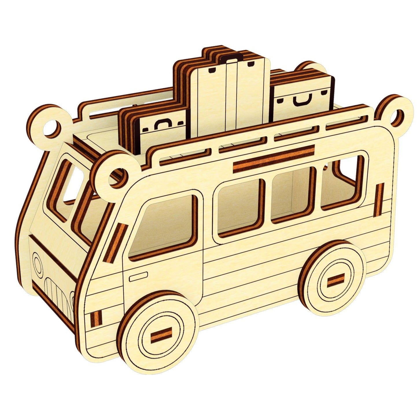 Camper ornaments - Set of 5