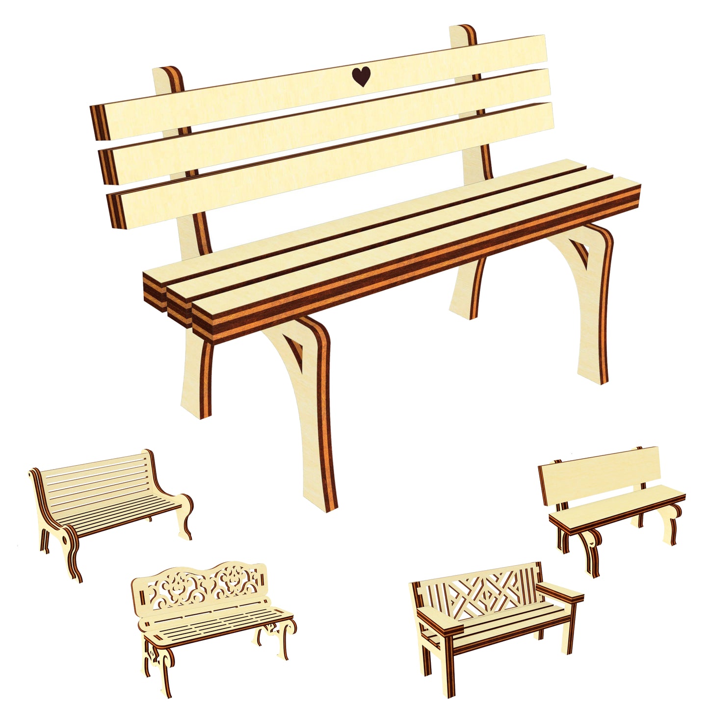 "Benches" Miniature