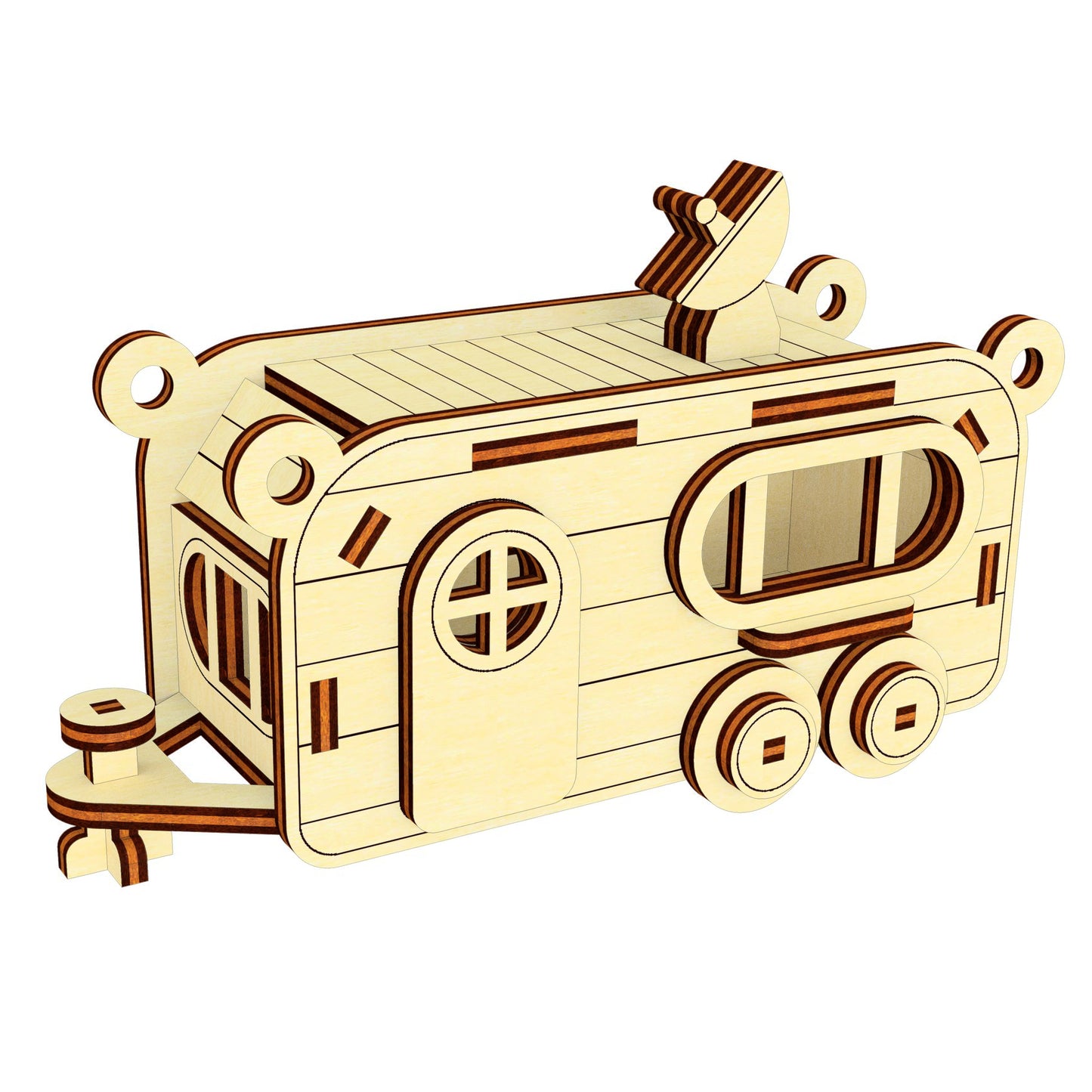 Camper ornaments - Set of 5