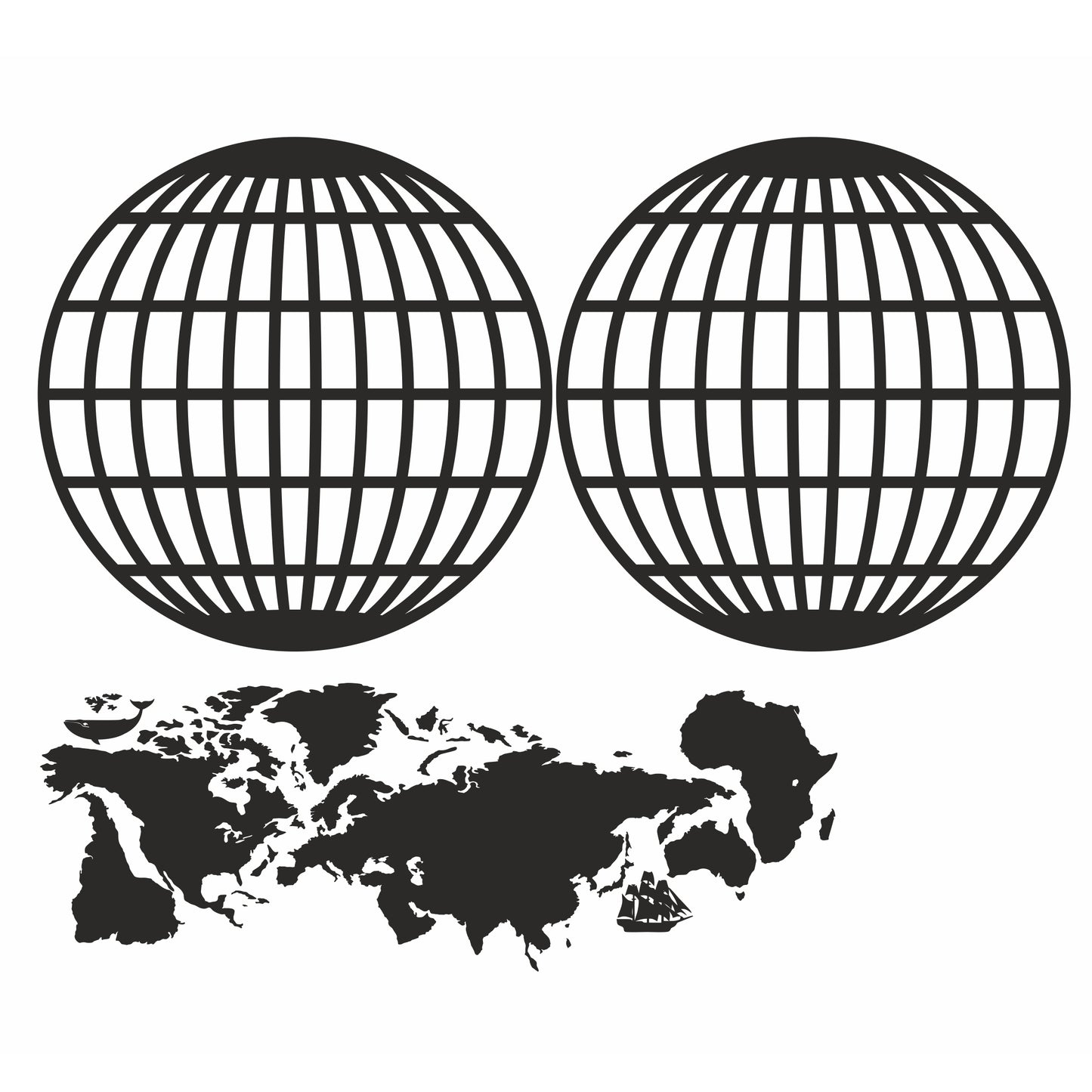 Round World Map