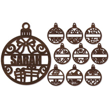 Load image into Gallery viewer, Name Christmas ornaments
