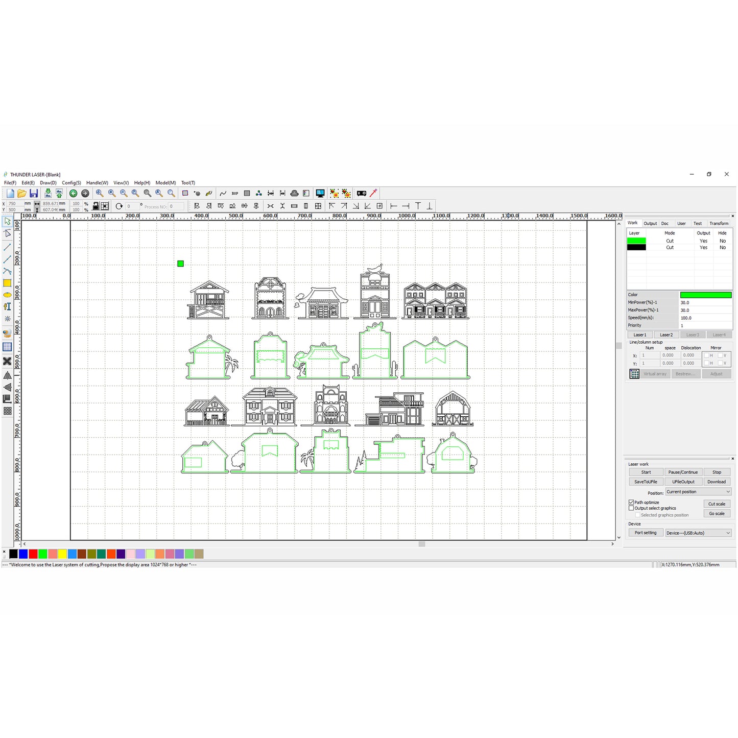 Adornos personalizados Casa familiar - Archivo de corte láser SVG y DXF