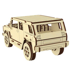 Off-Road Car 3d Plywood Model