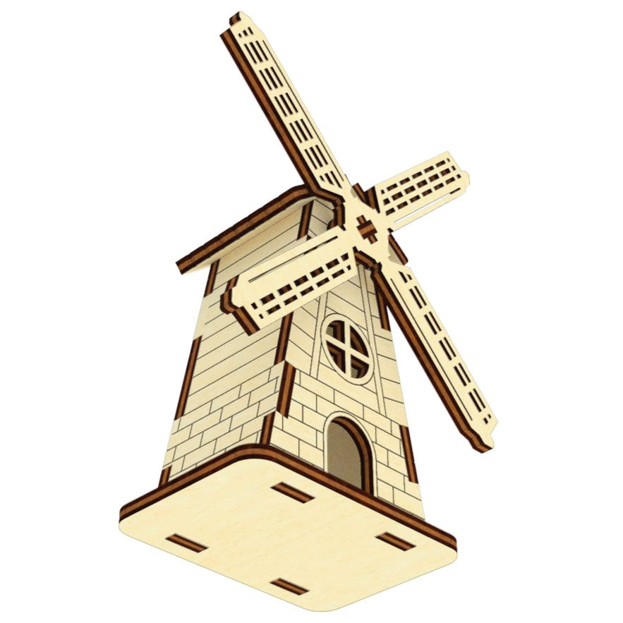 Windmill Miniature with Rotated Screw