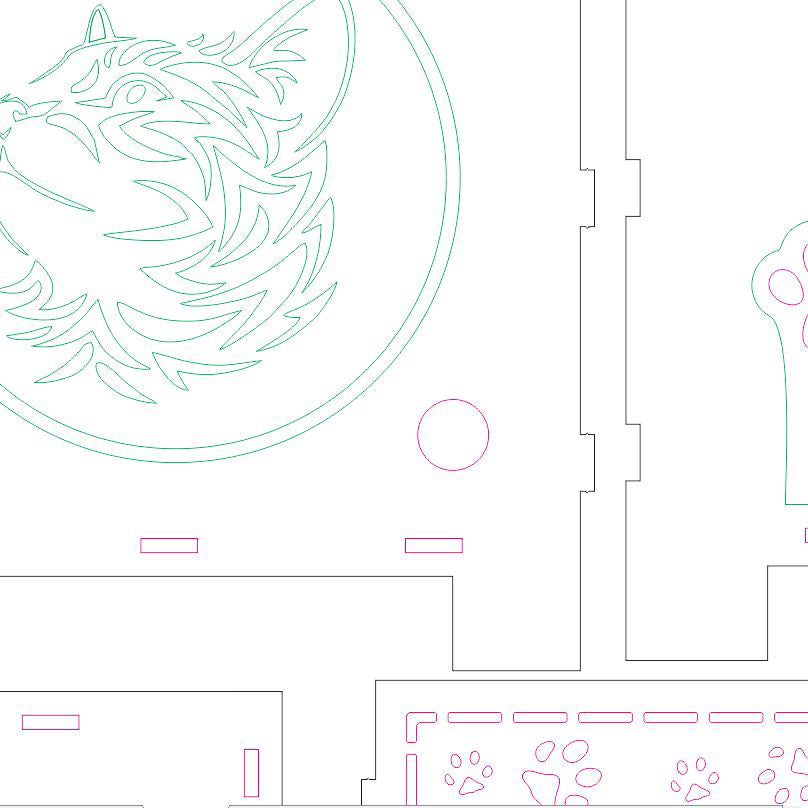 Cat home - Laser Cut File SVG & DXF