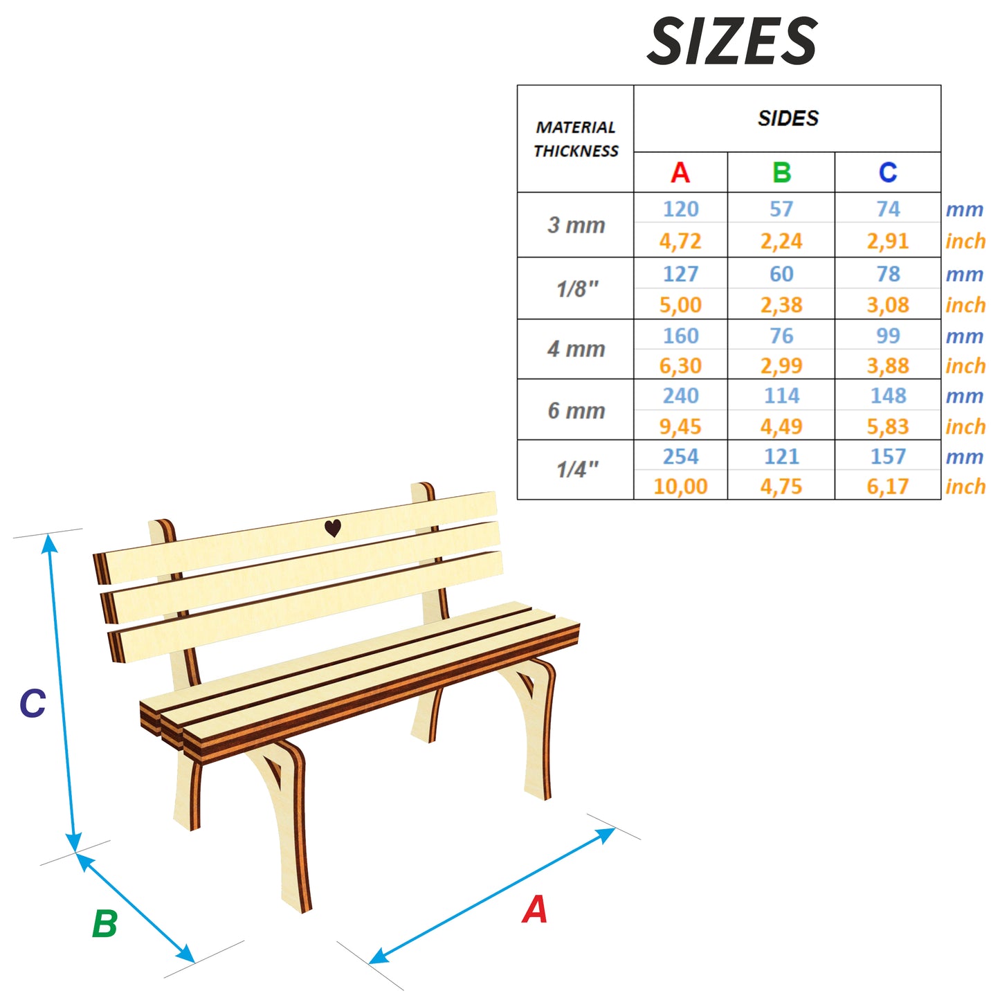 "Benches" Miniature