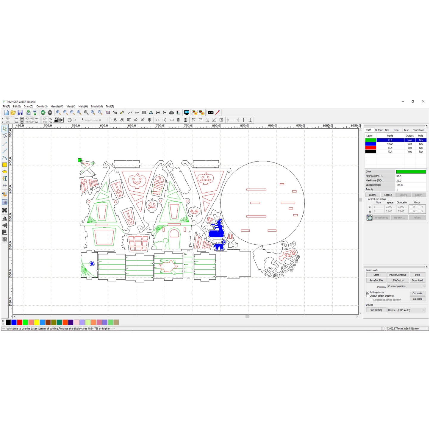 The Witch's house - Laser Cut File SVG & DXF