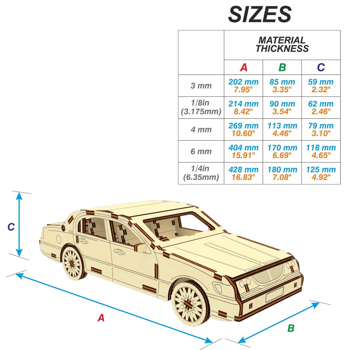 Plywood car