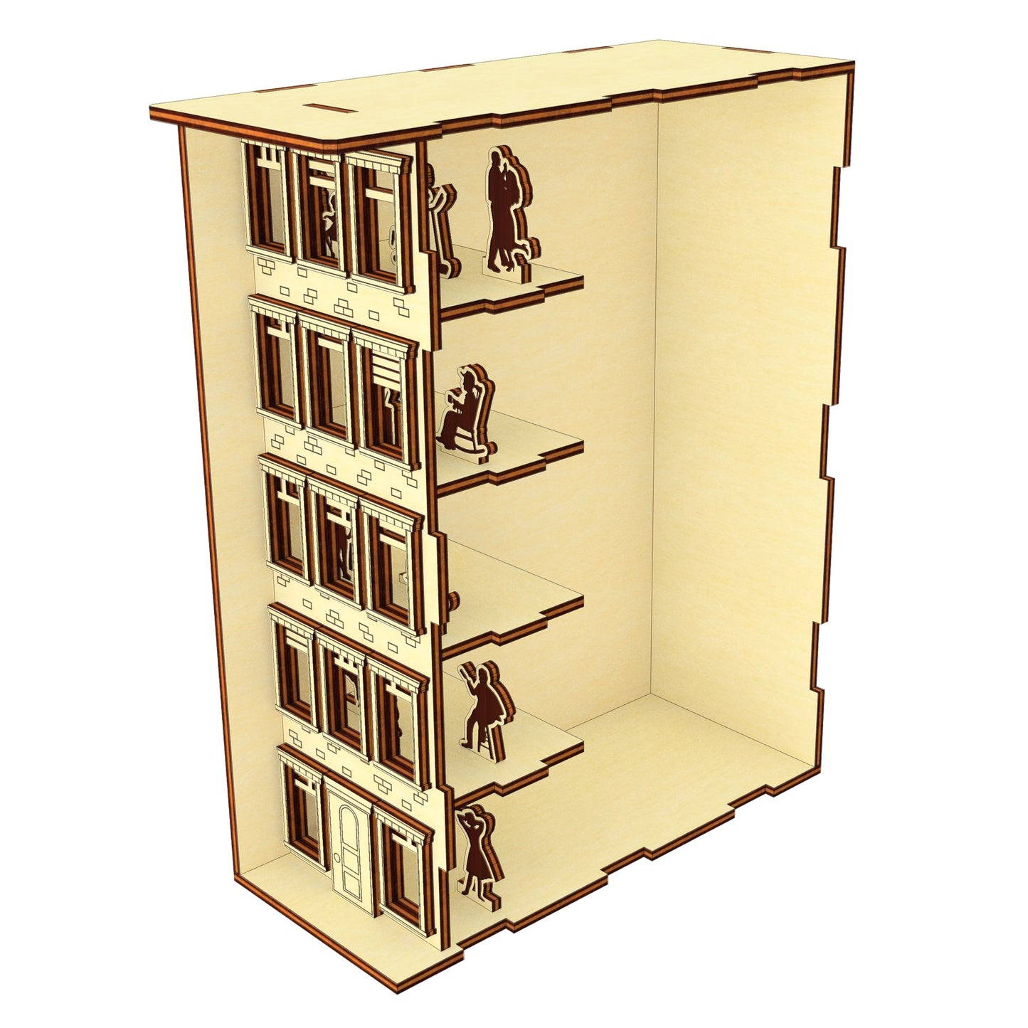 Apartamento Book Nook - Archivo de corte láser SVG y DXF