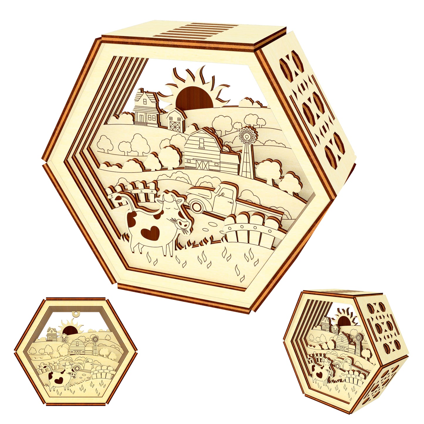 Layered Farm Picture
