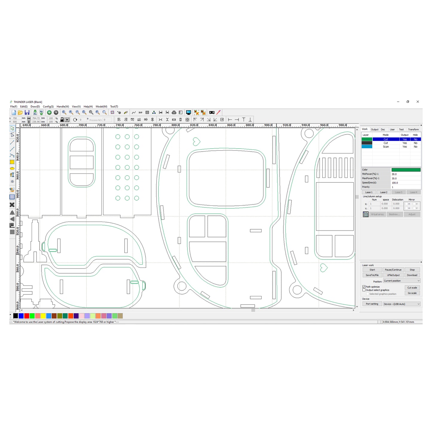 Casita para pájaros (Caravana) - Archivo de corte láser SVG y DXF