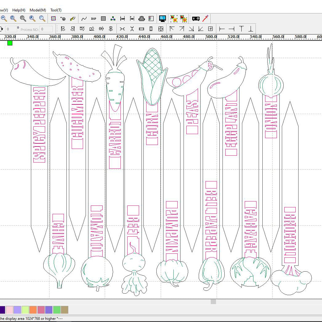 Garden Stakes - Laser Cut File SVG & DXF