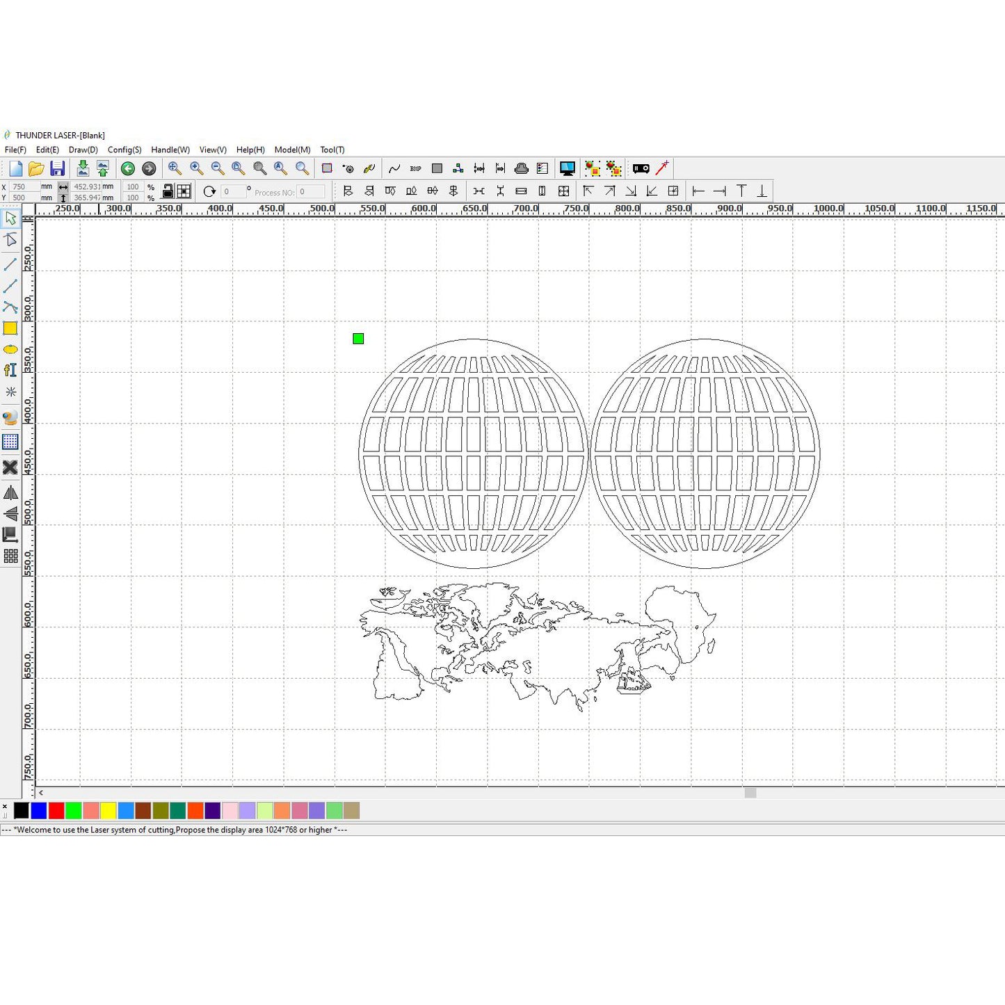 Round World Map