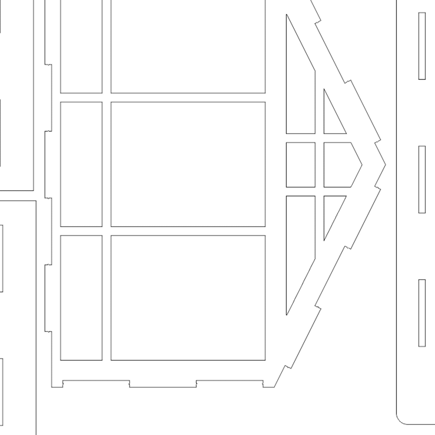 Forest dollhouse - Laser Cut File SVG & DXF