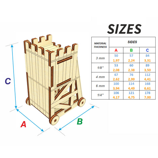Siege weapons (Siege tower & ram) of the Castle Set
