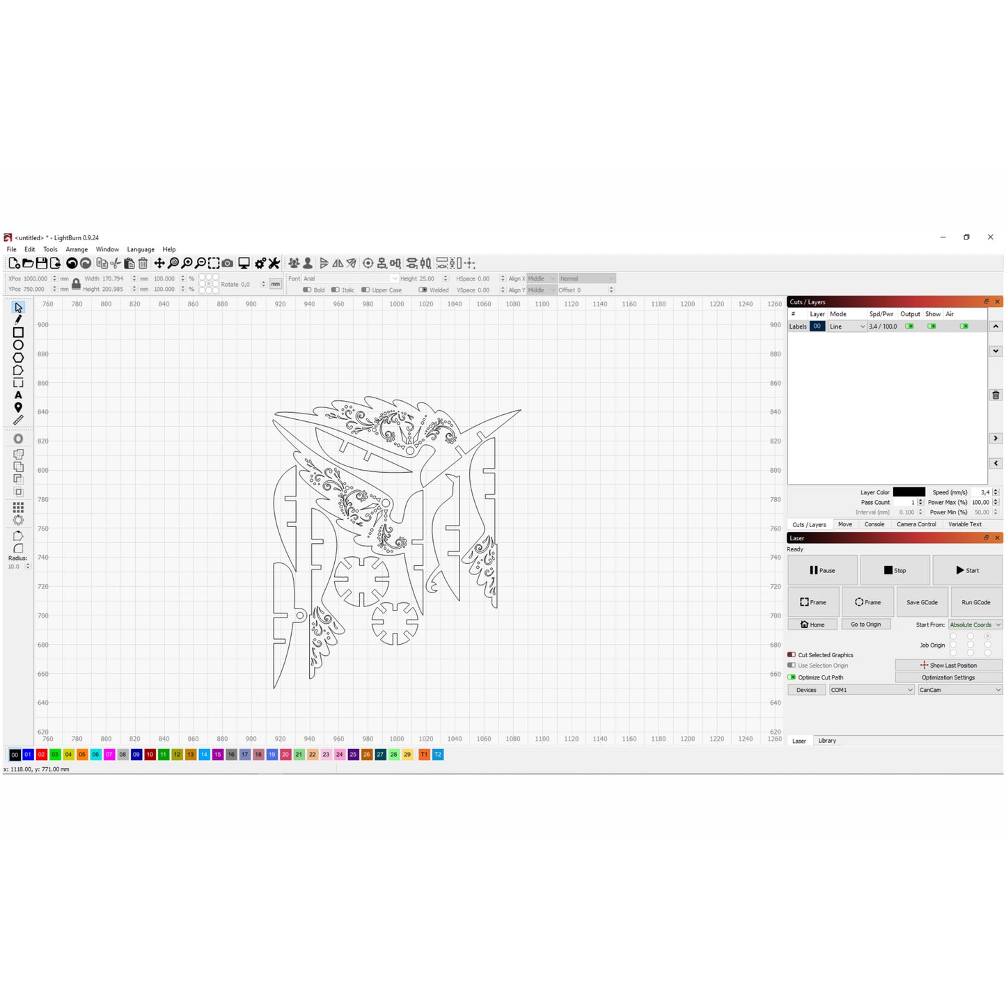Fairy Bird - Laser Cut File SVG & DXF