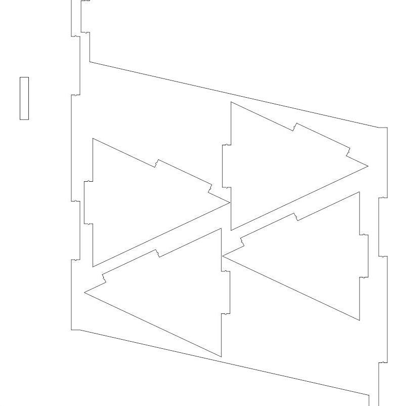 Torre de dados acrílica - Archivo de corte láser SVG y DXF