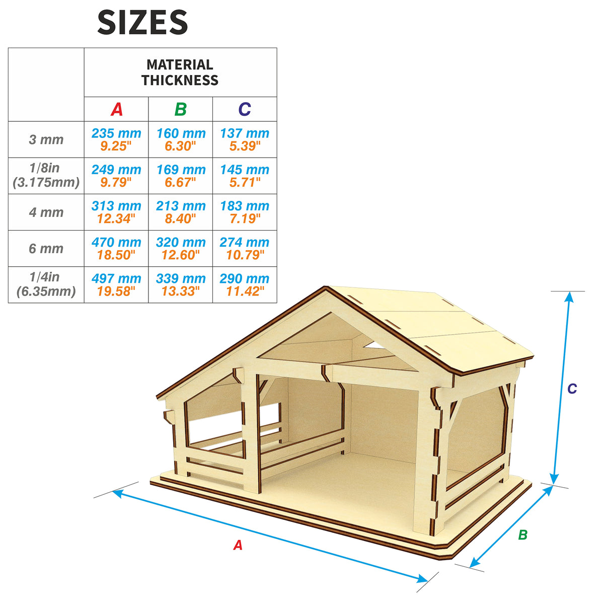 Nativity Barn 1 Vector Painter