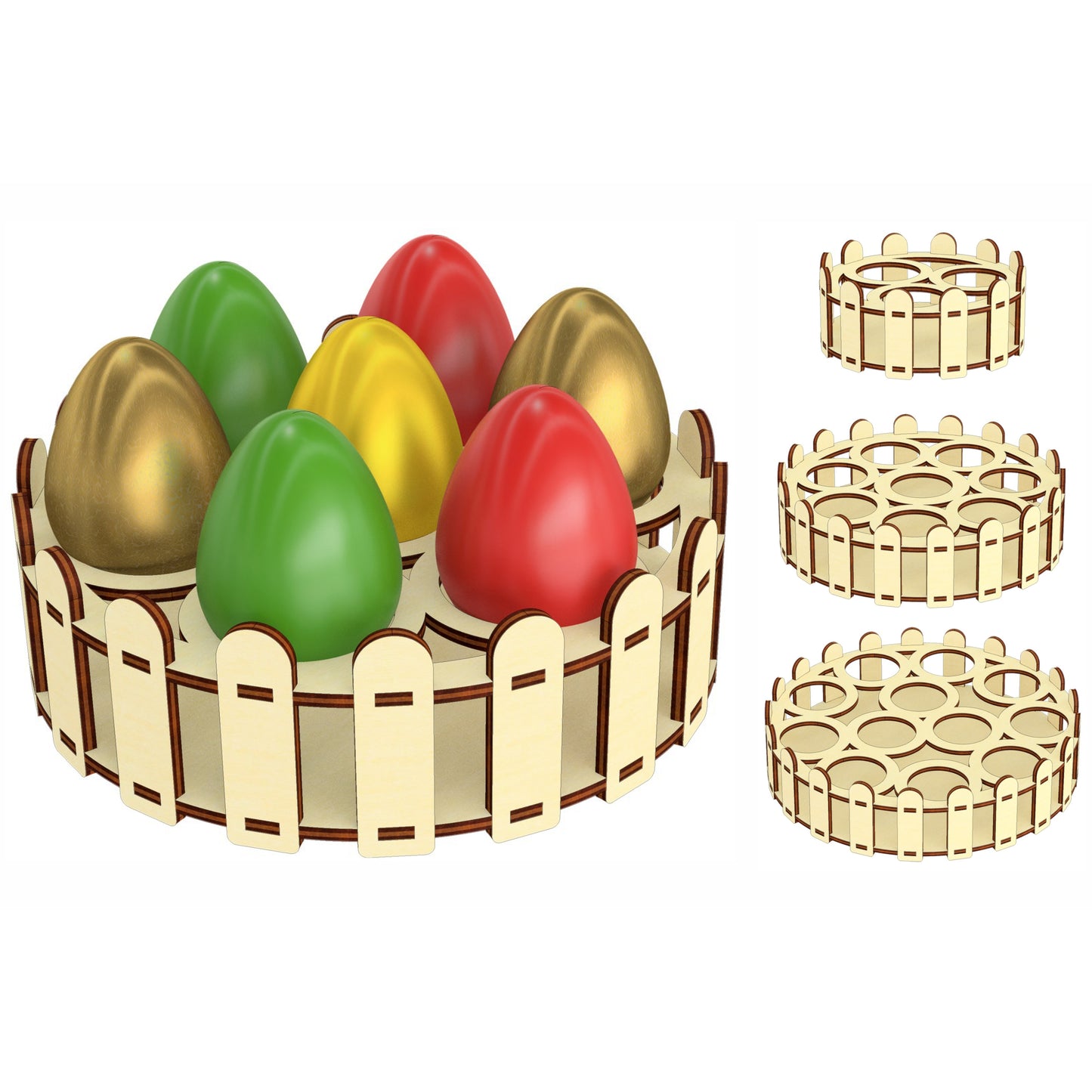 Set of egg holders