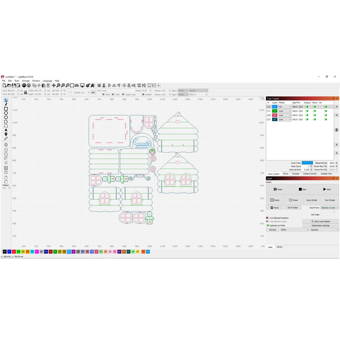 Gingerbread House Box for sweets