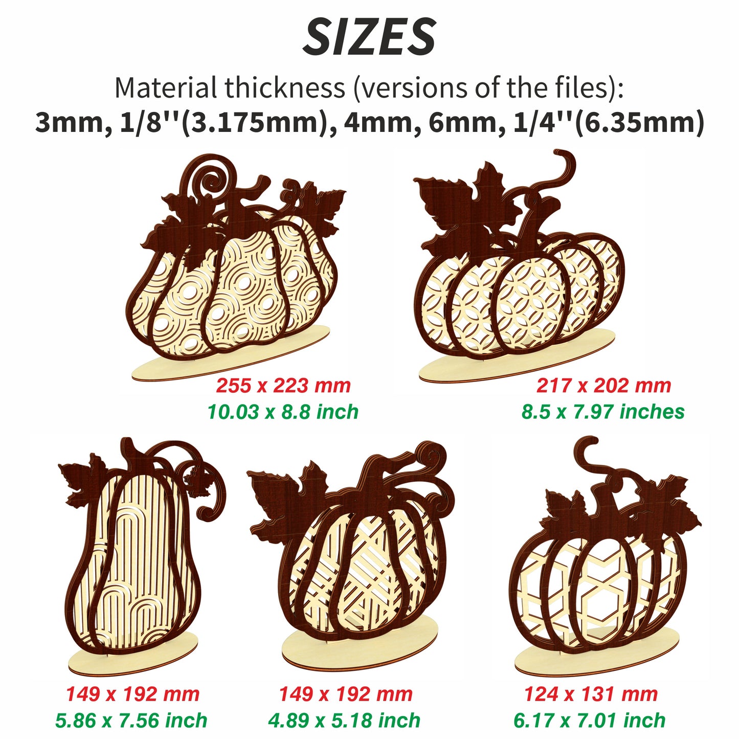 Patterned Pumpkins