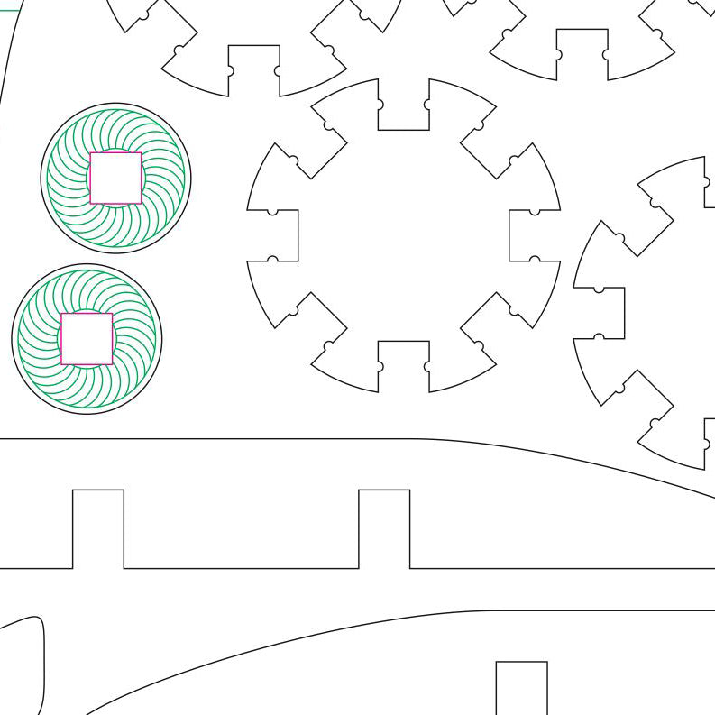 Avión - Archivo de corte láser SVG y DXF