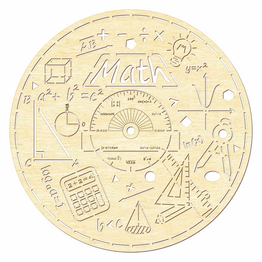 Clock face "Math"