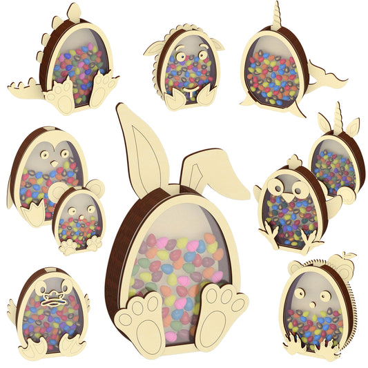 Animal boxes for chocolate eggs
